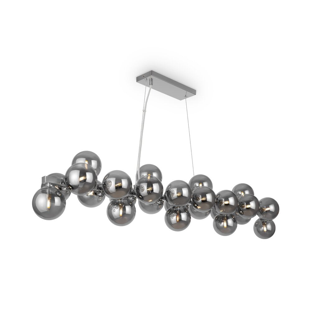 Maytoni Dallas Chrome/Grey Pendant 25 Bulbs 41.5 x 16 cm