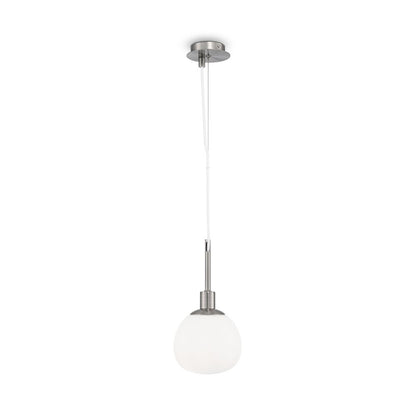 Maytoni Erich Nickel/White Pendant Light 1 Bulb