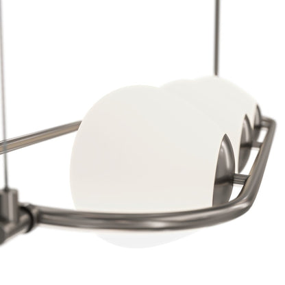 Maytoni Erich Nickel/White Pendant Light 3 Bulbs