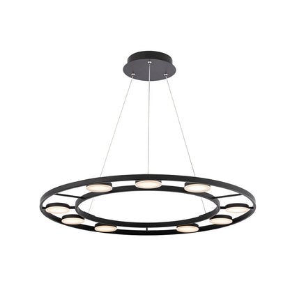 Maytoni Fad Black/Black LED Pendant Light x 9