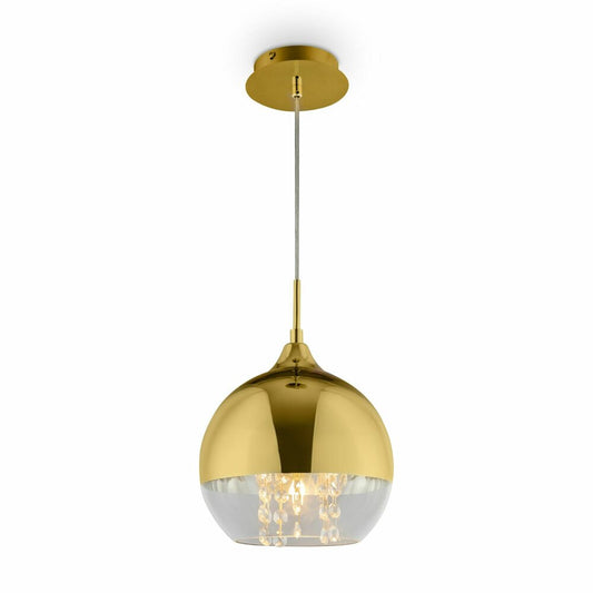 Люстра Maytoni Fermi златна/прозрачна 1 крушка 25.5 x 27 см