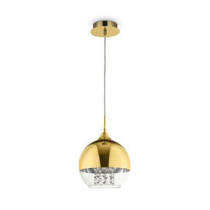 Люстра Maytoni Fermi златна/прозрачна 1 крушка 25.5 x 27 см