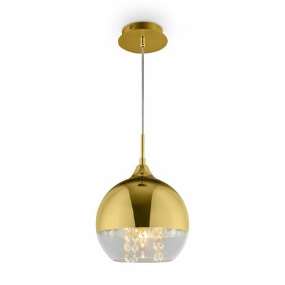 Люстра Maytoni Fermi златна/прозрачна 1 крушка 25.5 x 27 см