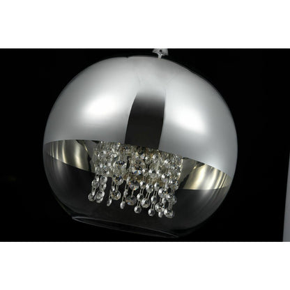 Maytoni Fermi Nickel/Transparent 1 Bulb Pendant 38 x 38 cm