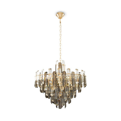 Maytoni Flare Gold/Transparent Pendant Light 8 Bulbs
