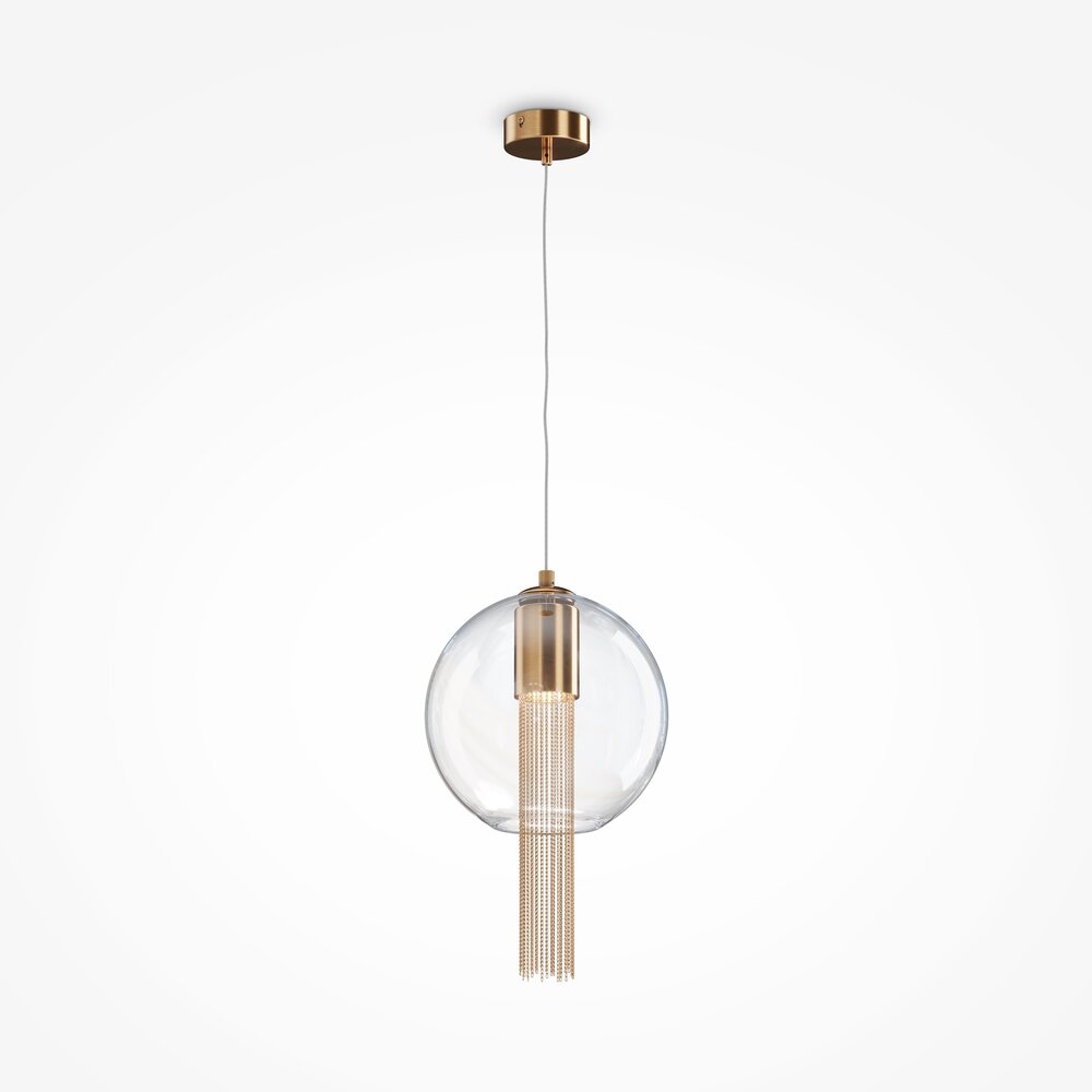 Maytoni Flusso LED Pendant Bronze/Transparent 1 Bulb 33.5 x 57 cm