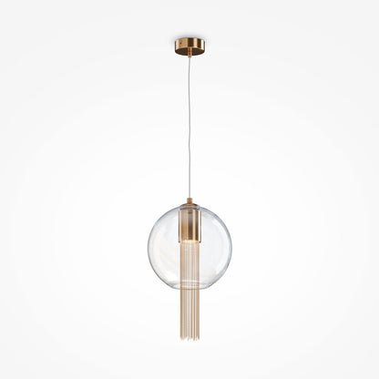 Maytoni Flusso LED Pendant Bronze/Transparent 1 Bulb 33.5 x 57 cm