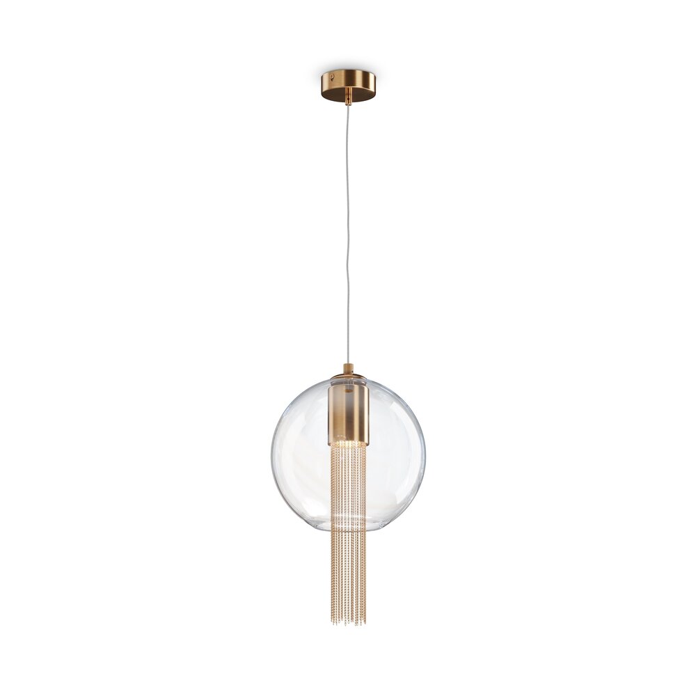 Maytoni Flusso LED Pendant Bronze/Transparent 1 Bulb 33.5 x 57 cm