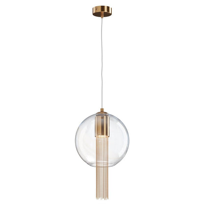 Maytoni Flusso LED Pendant Bronze/Transparent 1 Bulb 33.5 x 57 cm
