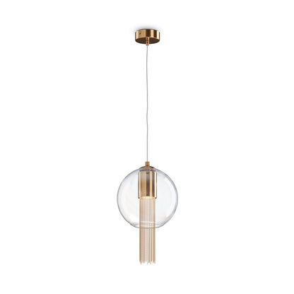 Maytoni Flusso LED Pendant Bronze/Transparent 1 Bulb 41.5 x 28 cm