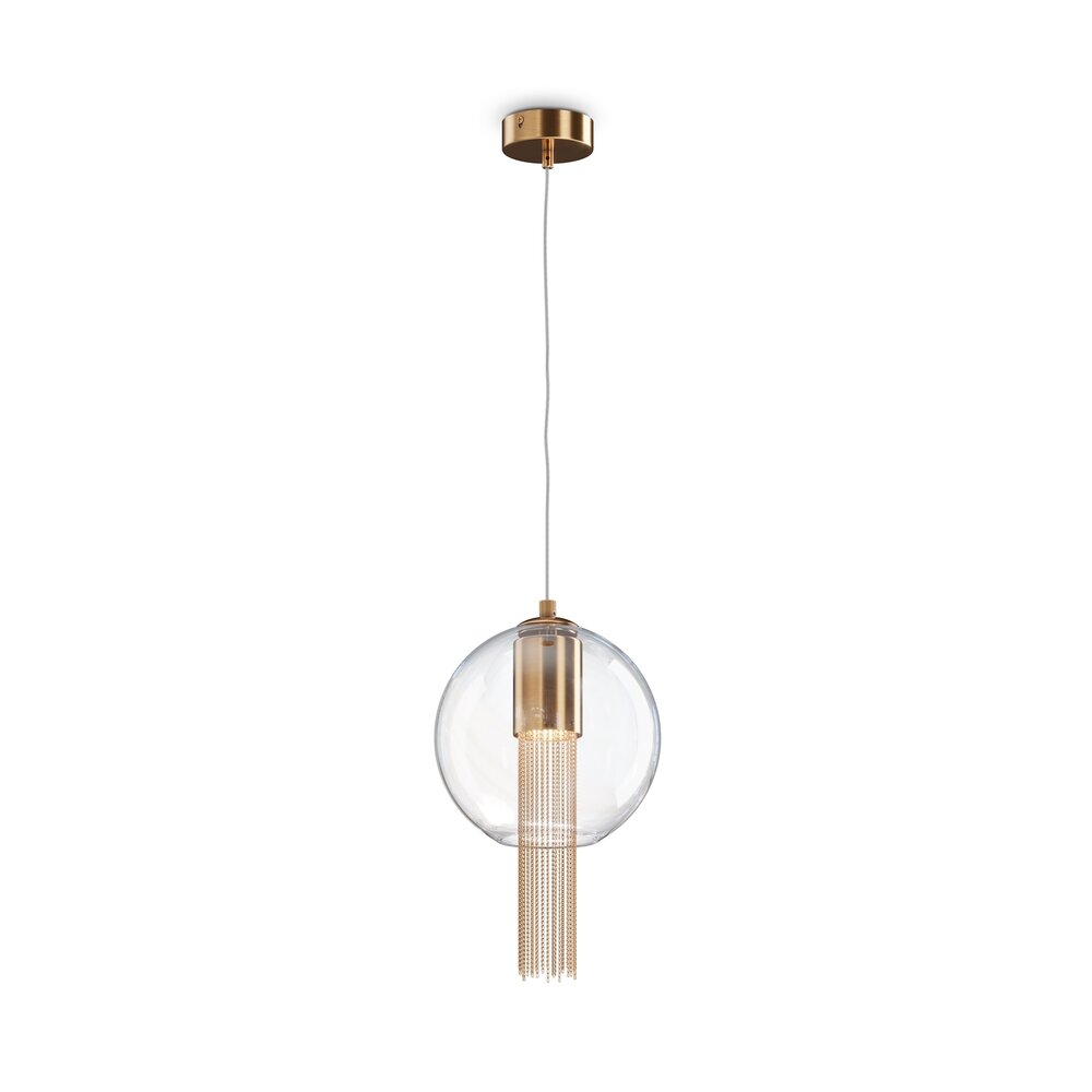 Maytoni Flusso LED Pendant Bronze/Transparent 1 Bulb 41.5 x 28 cm
