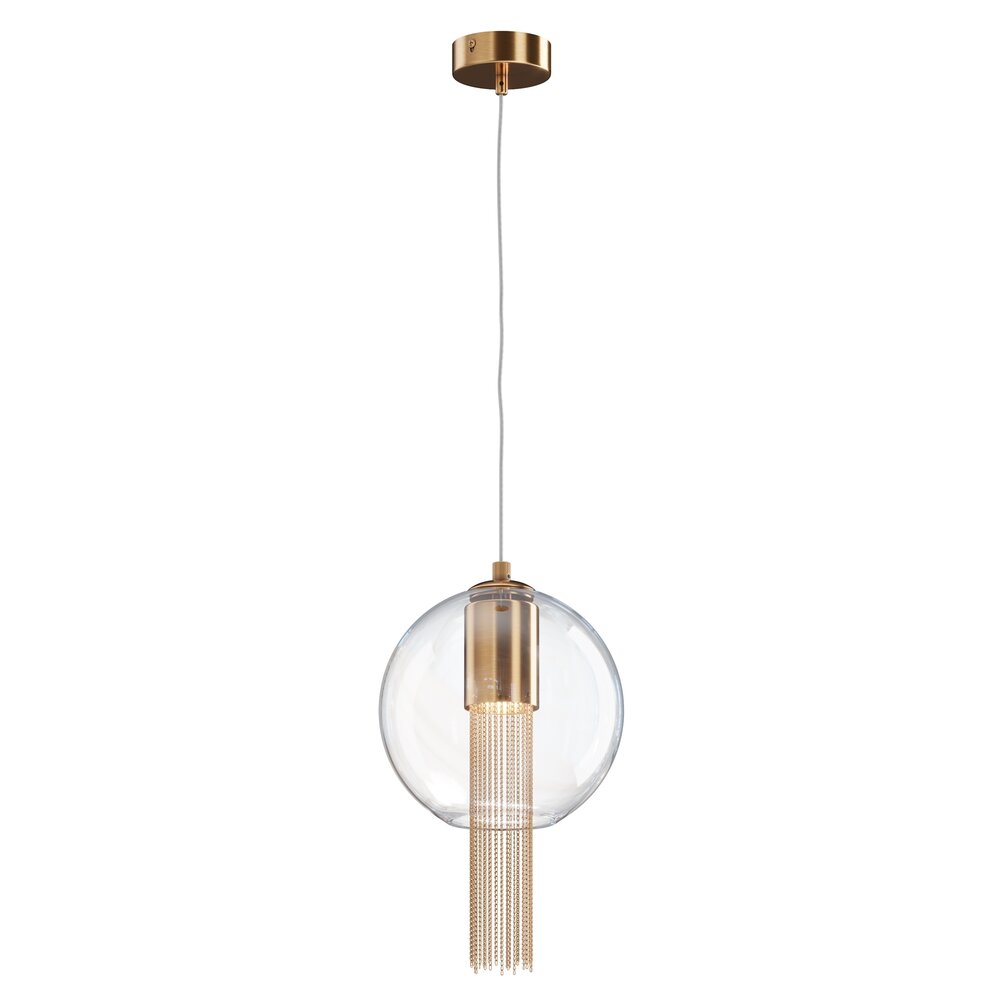 Maytoni Flusso LED Pendant Bronze/Transparent 1 Bulb 41.5 x 28 cm