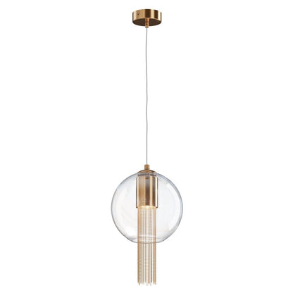 Maytoni Flusso LED Pendant Bronze/Transparent 1 Bulb 41.5 x 28 cm