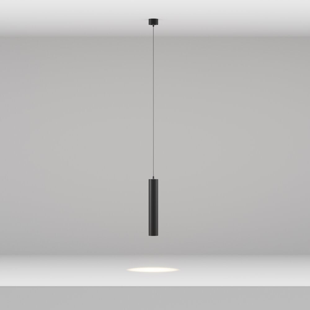 Maytoni FOCUS LED Black Pendant Light P072PLL12B3K1