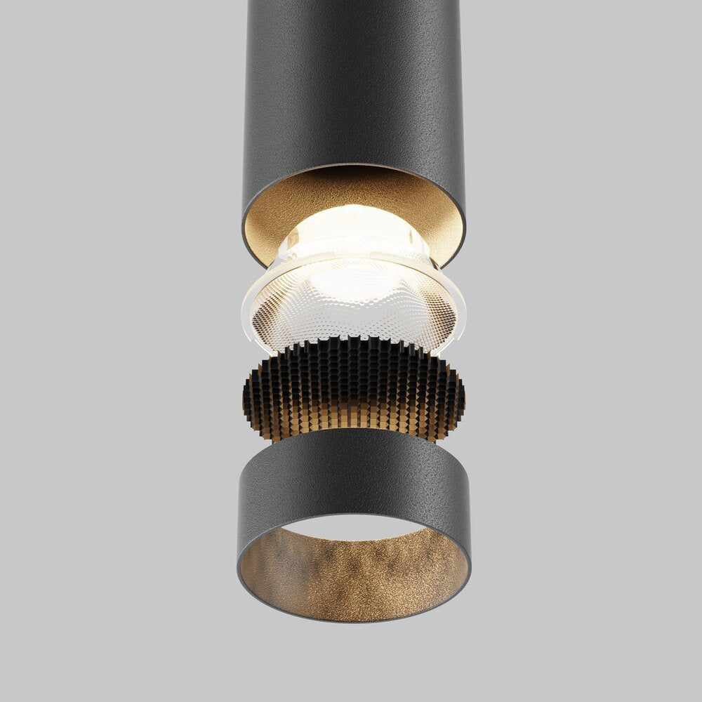 Maytoni FOCUS LED Black Pendant Light P072PLL12B3K1