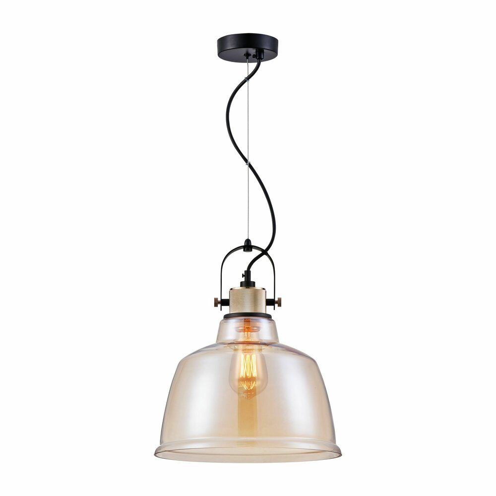 Maytoni Irving Pendant Black/Yellow 1 Bulb