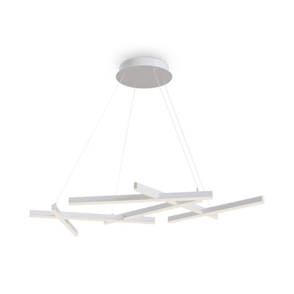 LED висяща лампа Maytoni Line бяла x 6