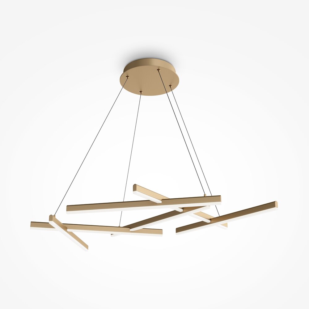 LED висяща лампа Maytoni Line, златна, x 6, 17 x 77 см