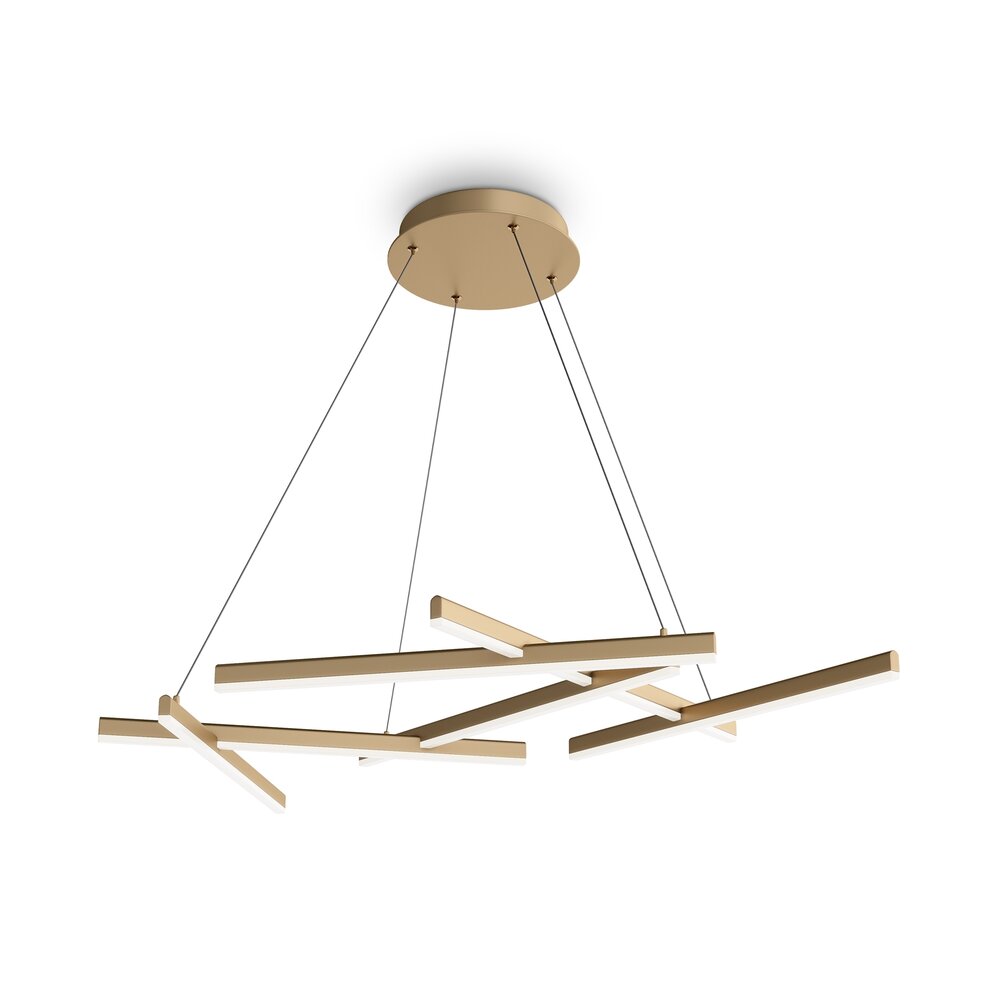 LED висяща лампа Maytoni Line, златна, x 6, 17 x 77 см