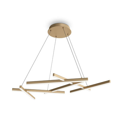 LED висяща лампа Maytoni Line, златна, x 6, 17 x 77 см