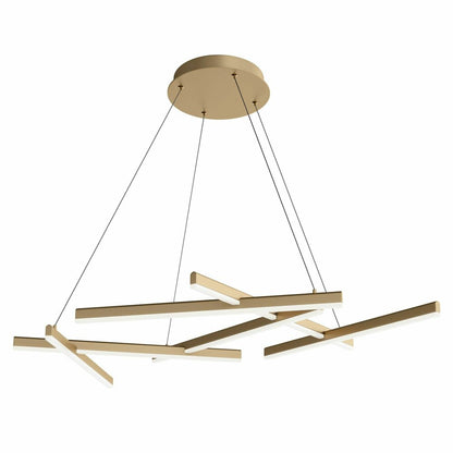 LED висяща лампа Maytoni Line, златна, x 6, 17 x 77 см
