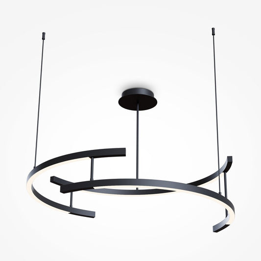 Maytoni Line Black Pendant 3 Bulbs MOD054PLL52B3K