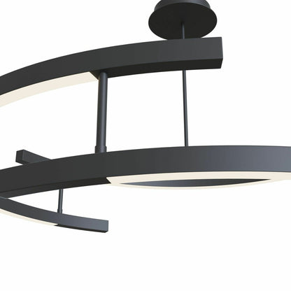 Люстра Maytoni Line черна 3 крушки MOD054PLL52B3K