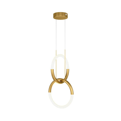 Maytoni Node Gold/White LED Pendant x 2