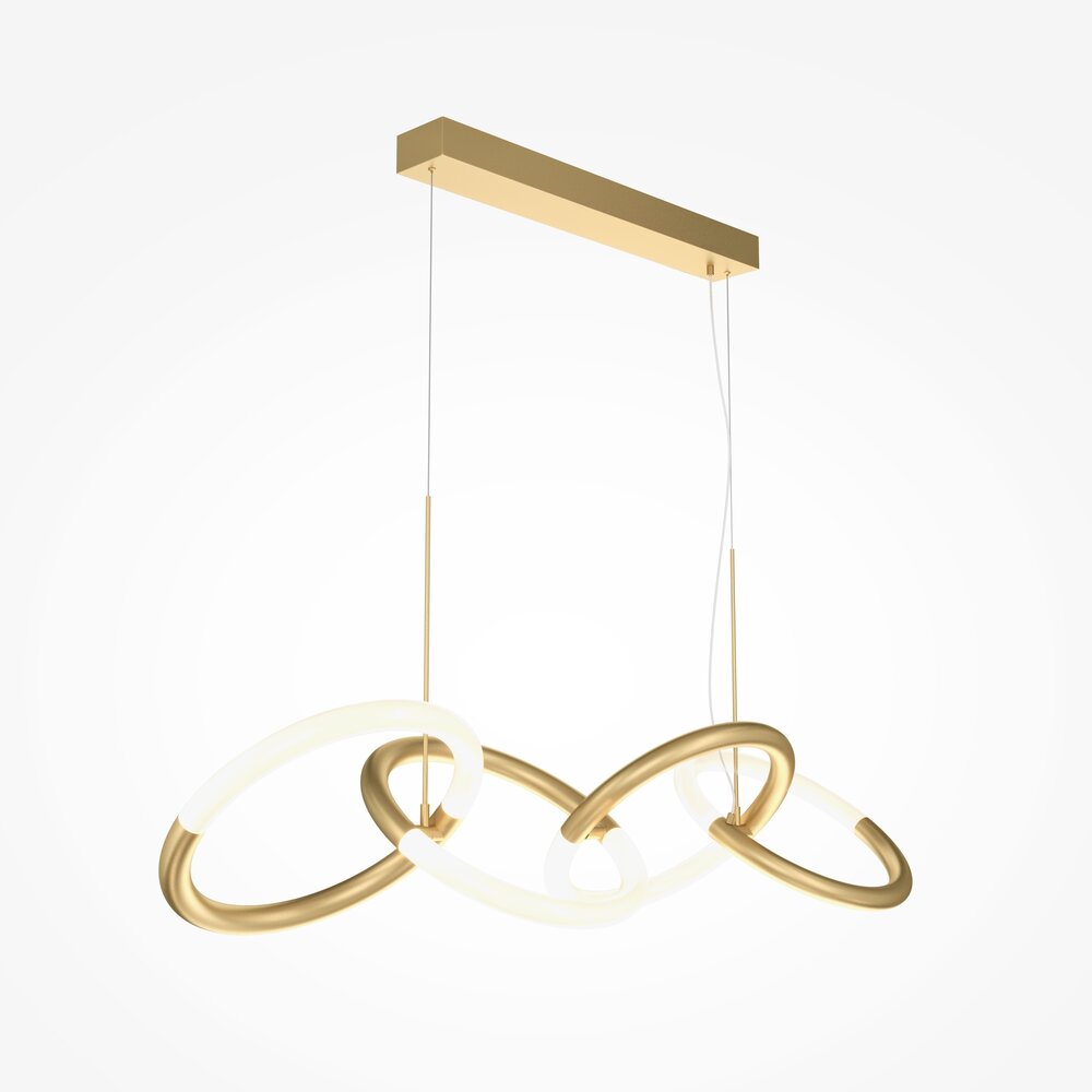 Maytoni Node Gold/White LED Pendant x 4