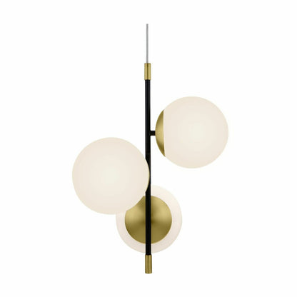 Maytoni Nostalgia Gold/White Pendant Light 3 Bulbs