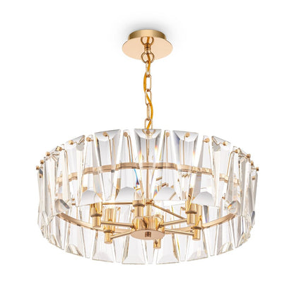 Maytoni Puntes Pendant Gold/Clear 6 Bulbs