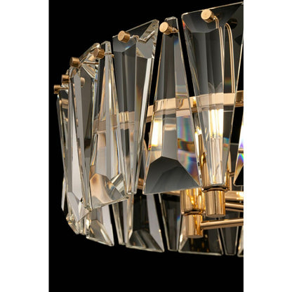 Maytoni Puntes Pendant Gold/Clear 6 Bulbs
