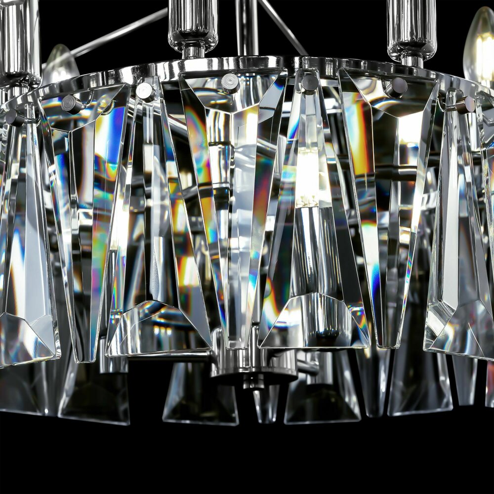 Maytoni Puntes Pendant Chrome/Clear 12 Bulbs