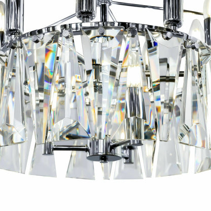 Maytoni Puntes Pendant Chrome/Clear 18 Bulbs
