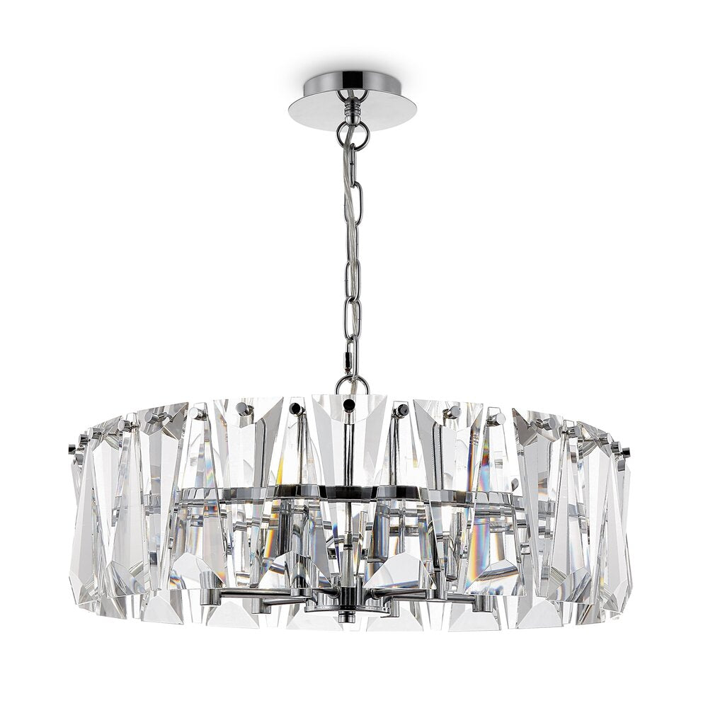 Maytoni Puntes Pendant Chrome/Clear 6 Bulbs