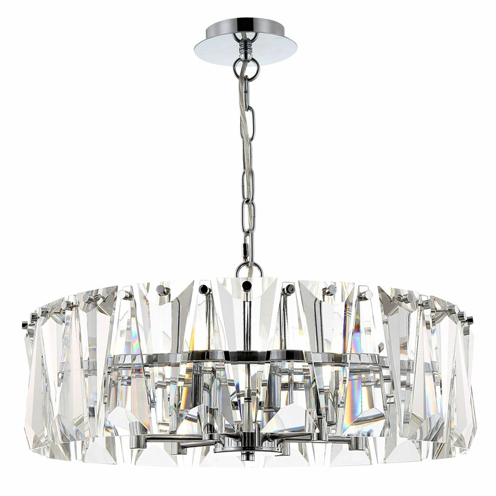 Maytoni Puntes Pendant Chrome/Clear 6 Bulbs