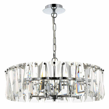 Maytoni Puntes Pendant Chrome/Clear 6 Bulbs
