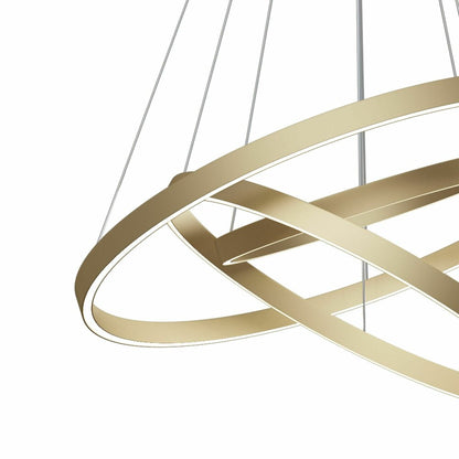 Maytoni Rim Brass LED Pendant Light x 3