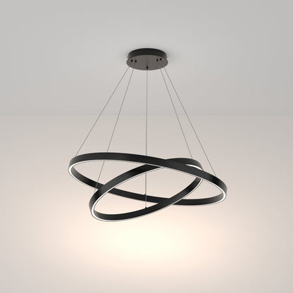 Maytoni Rim Black LED Pendant Light x 2