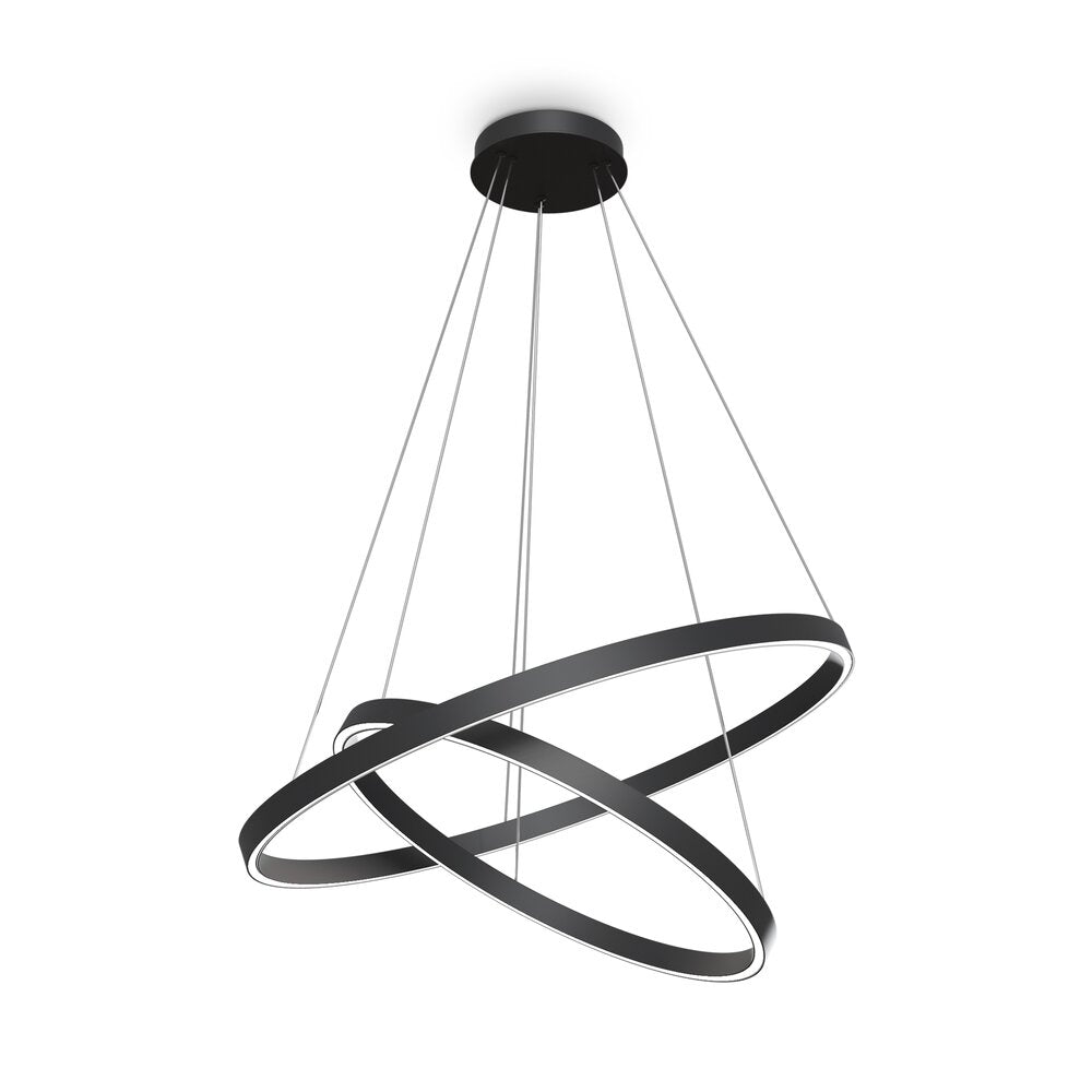 Maytoni Rim Black LED Pendant Light x 2