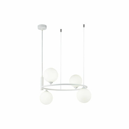 Maytoni Ring Pendant White/White 4 Bulbs