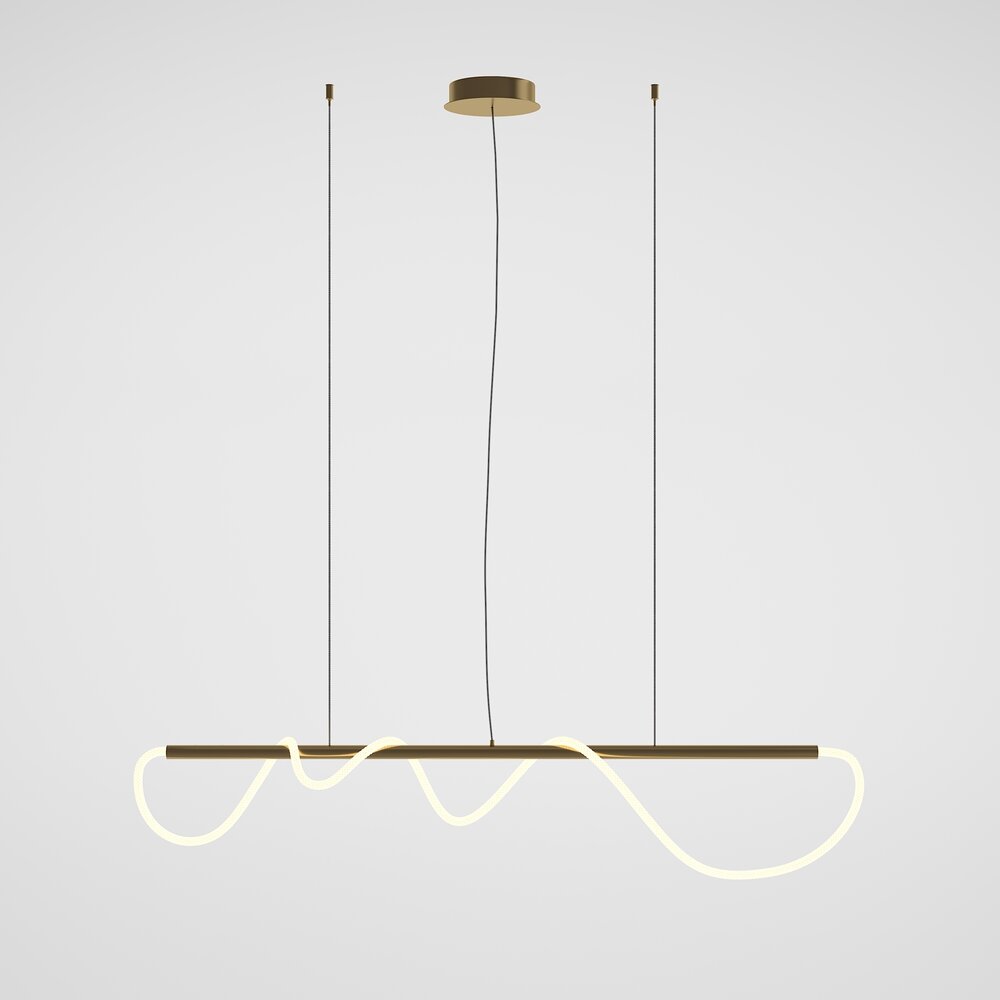 Maytoni Tau Pendant Gold/White LED