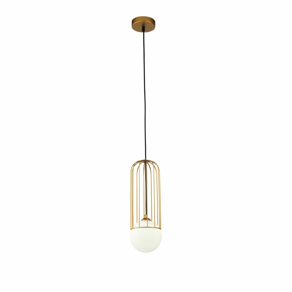 Люстра Maytoni Telford златна/бяла 1 крушка 17.5 x 17.5 см