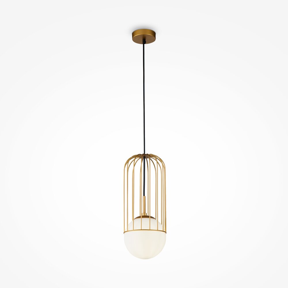 Люстра Maytoni Telford златна/бяла 1 крушка 21 x 53 см