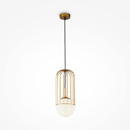 Люстра Maytoni Telford златна/бяла 1 крушка 21 x 53 см