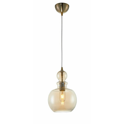 Люстра Maytoni Tone бронз/жълт 1 крушка 40.5 x 27.5 см