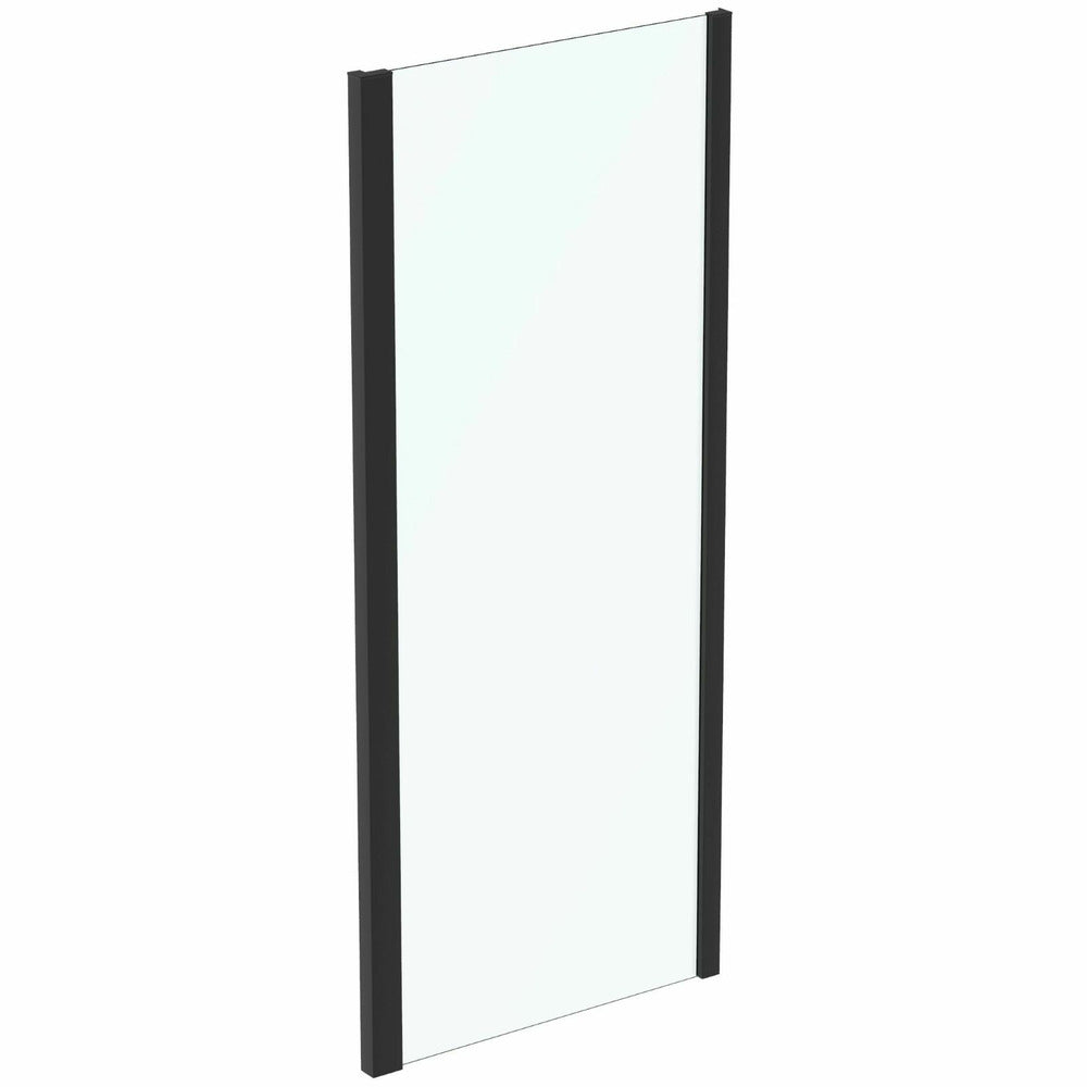 Фиксирана странична стена 85 см черен мат Ideal Standard Connect 2