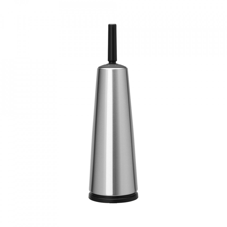 Четка за тоалетна Brabantia Classic Matt Steel с черна дръжка 107870