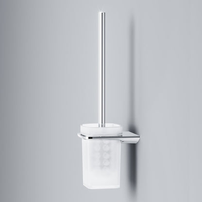 WC четка с държач AM.PM Inspire 2.0 хром-матово стъкло