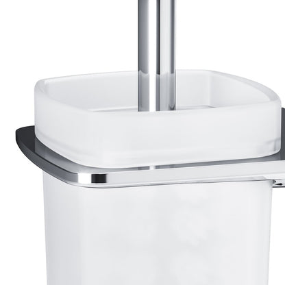 WC четка с държач AM.PM Inspire 2.0 хром-матово стъкло
